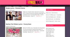 Desktop Screenshot of lyricswala.com